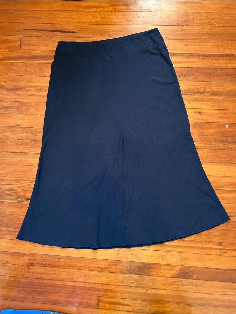Talbots Navy Maxi Skirt Jersey A-line Women’s Size XL